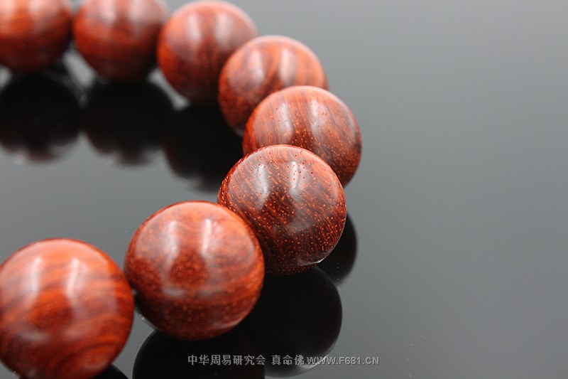 [小叶紫檀]同料顺纹精品紫檀手链