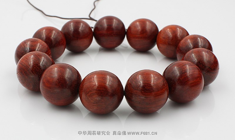 [小叶紫檀]同料顺纹精品紫檀手链