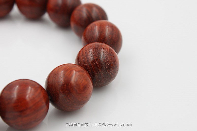 [小叶紫檀]同料顺纹精品紫檀手链