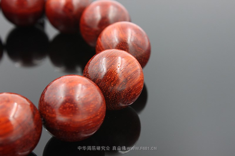 [小叶紫檀]同料顺纹精品紫檀手链