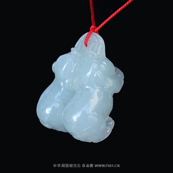 [翡翠]双猪纳祥